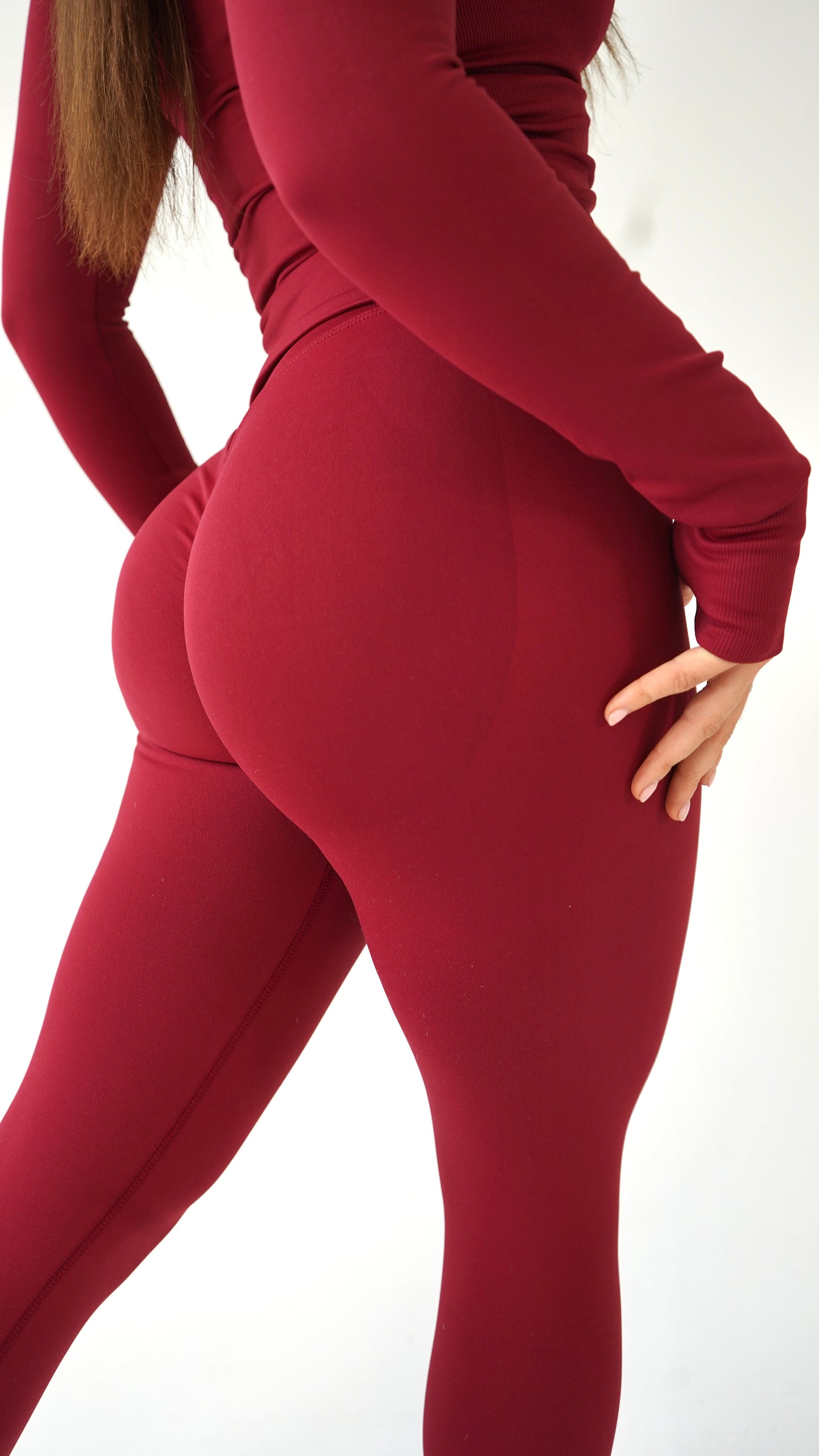 Lift Scrunch Leggings cherry red