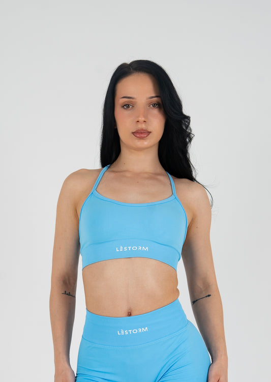 Impact blue bra