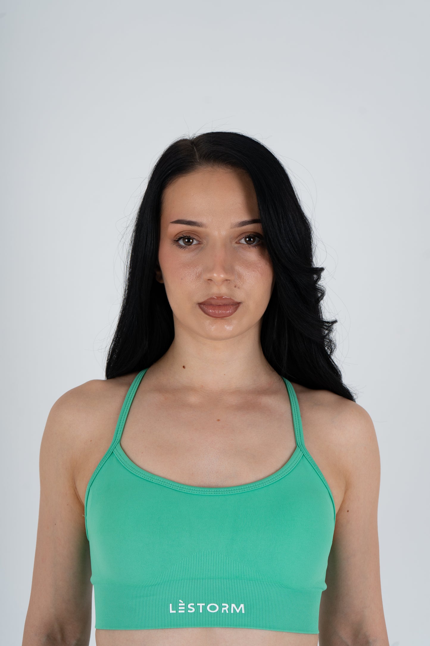 Impact green bra
