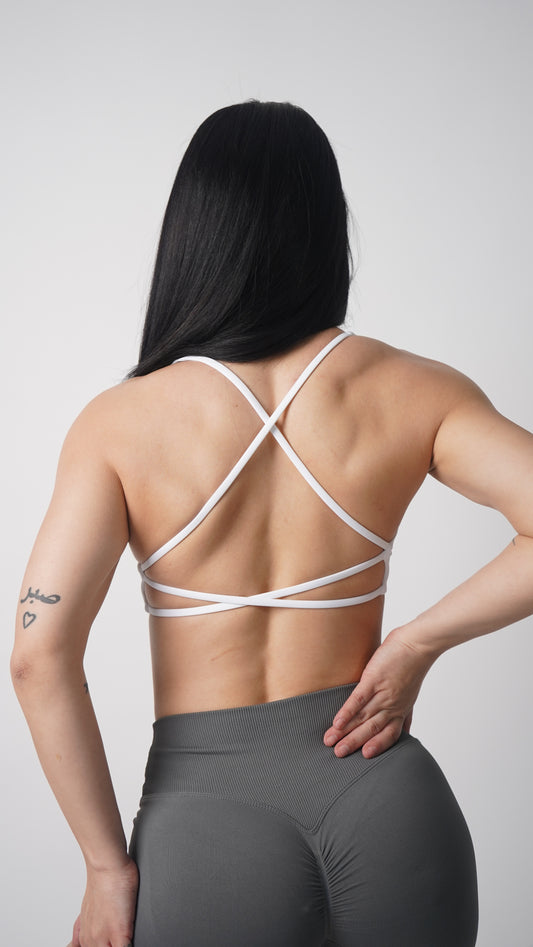 Twist Sports Bra white