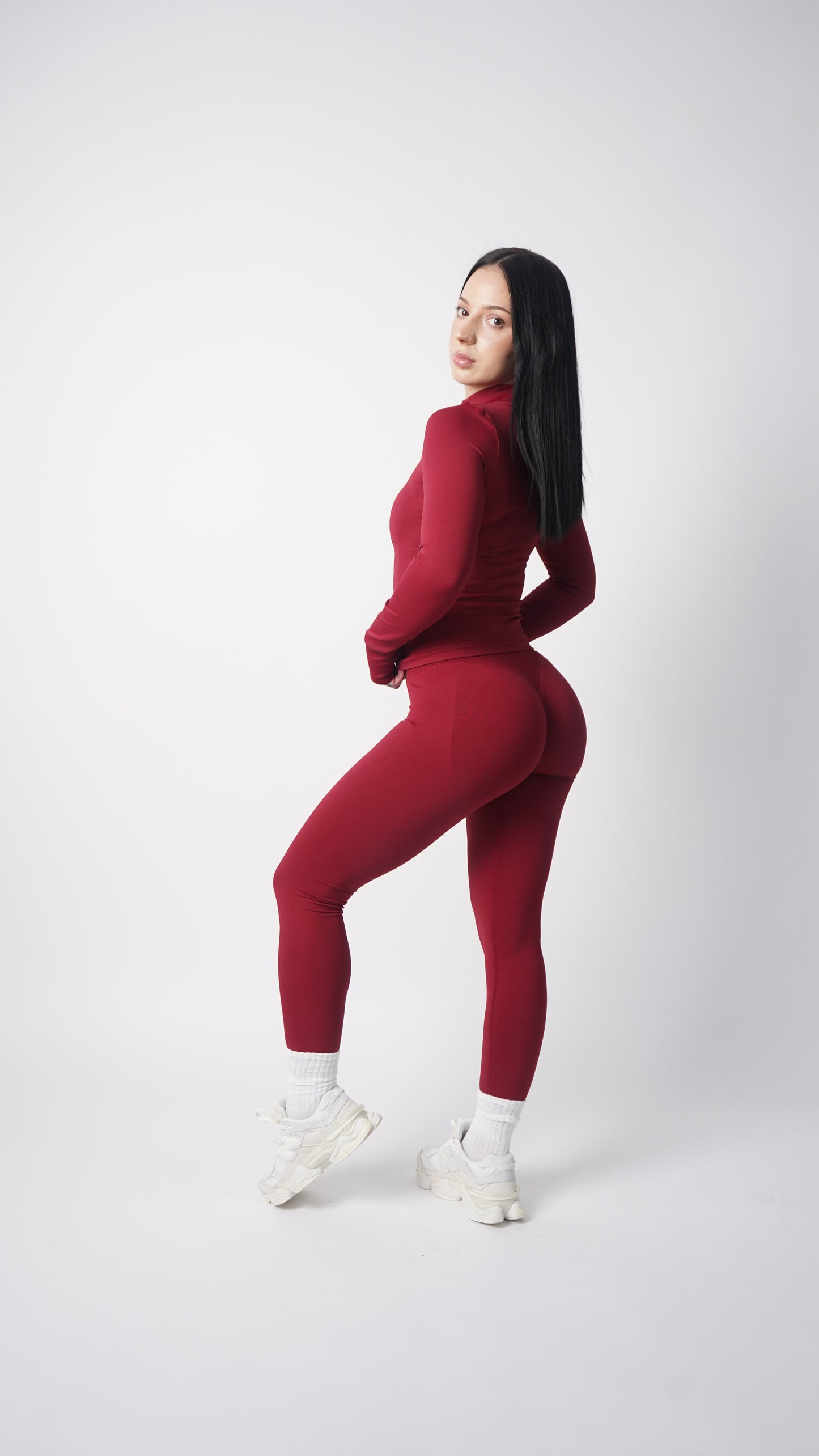 Lift Scrunch Leggings cherry red