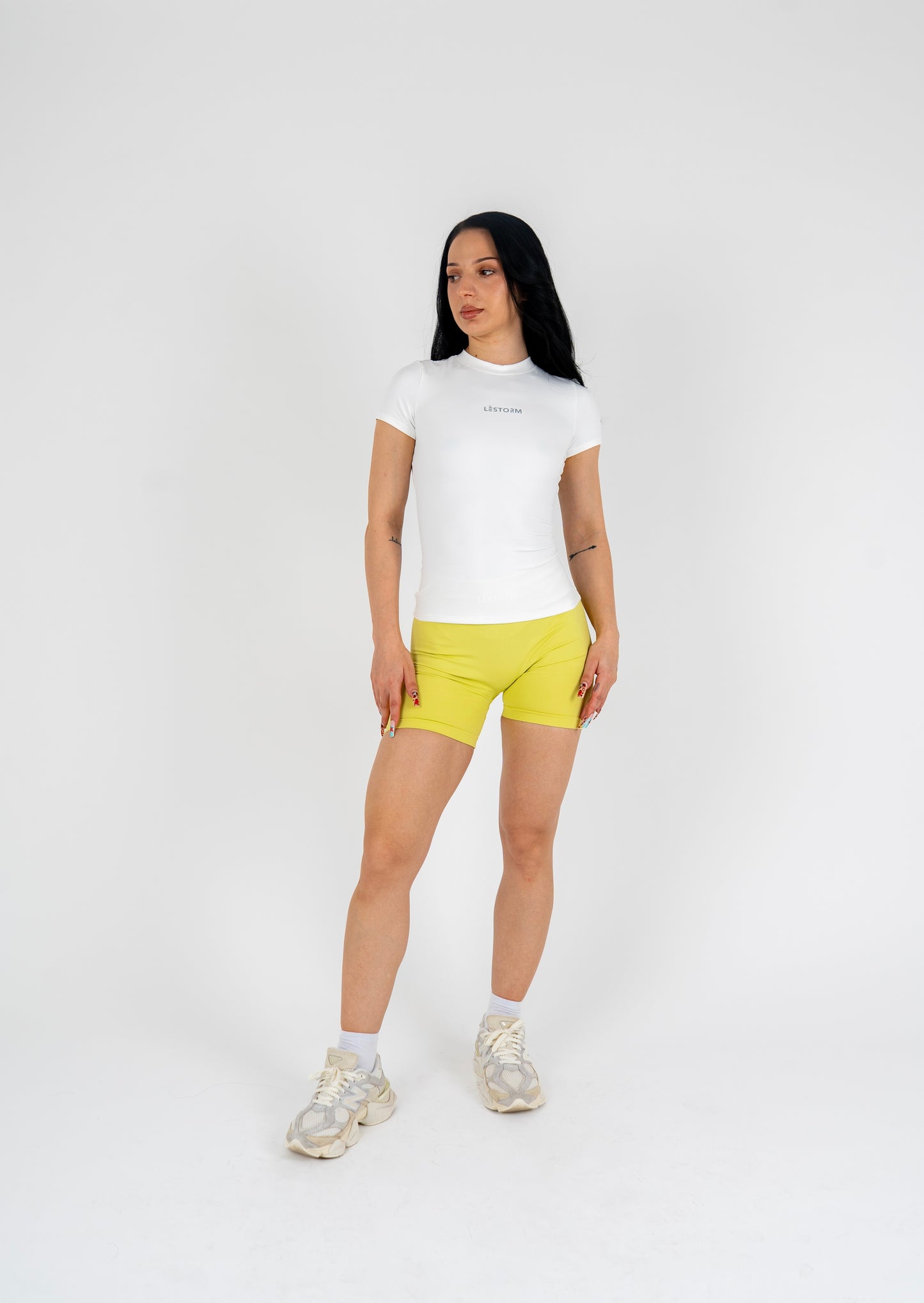 White Enhance short sleeve top