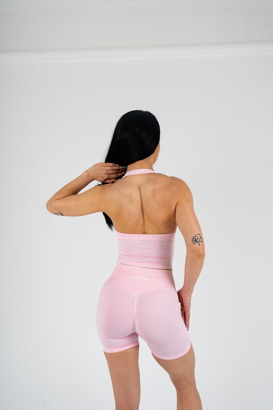 Impact halterneck pink bra