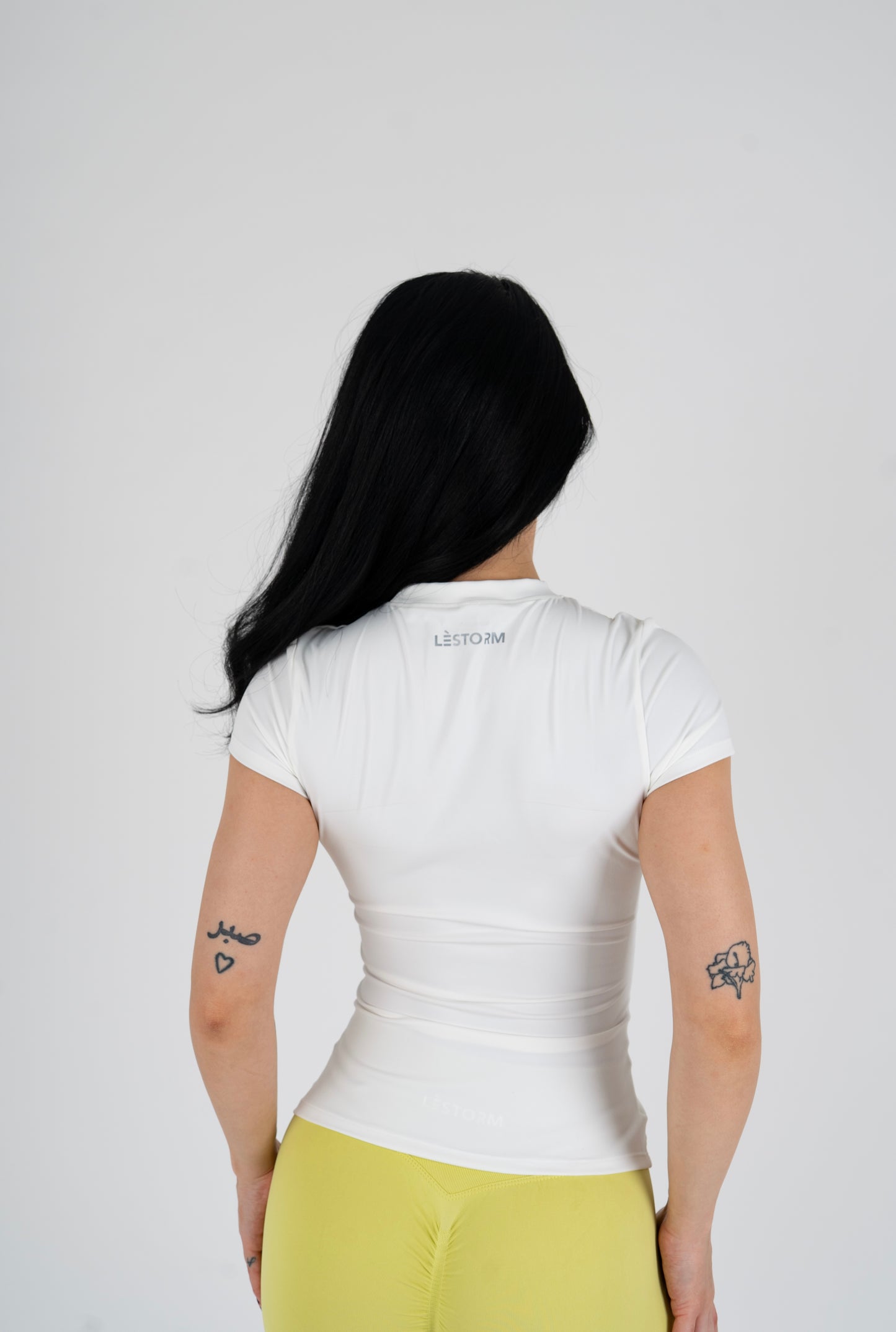 White Enhance short sleeve top