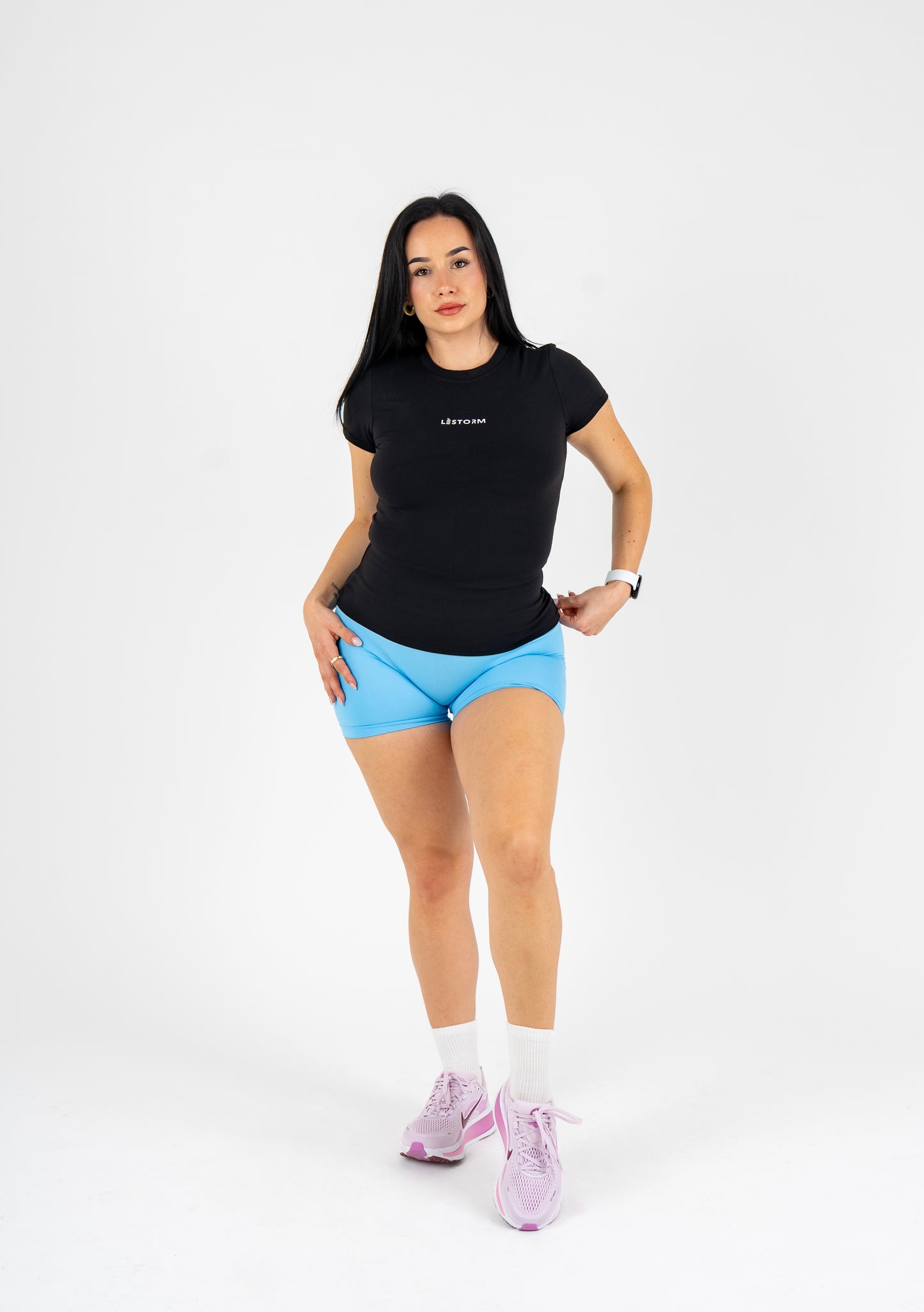 Black Enhance short sleeve top