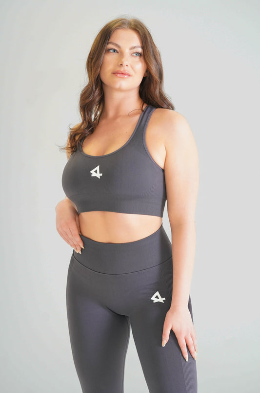 Rise Collection Charcoal Grey Bra