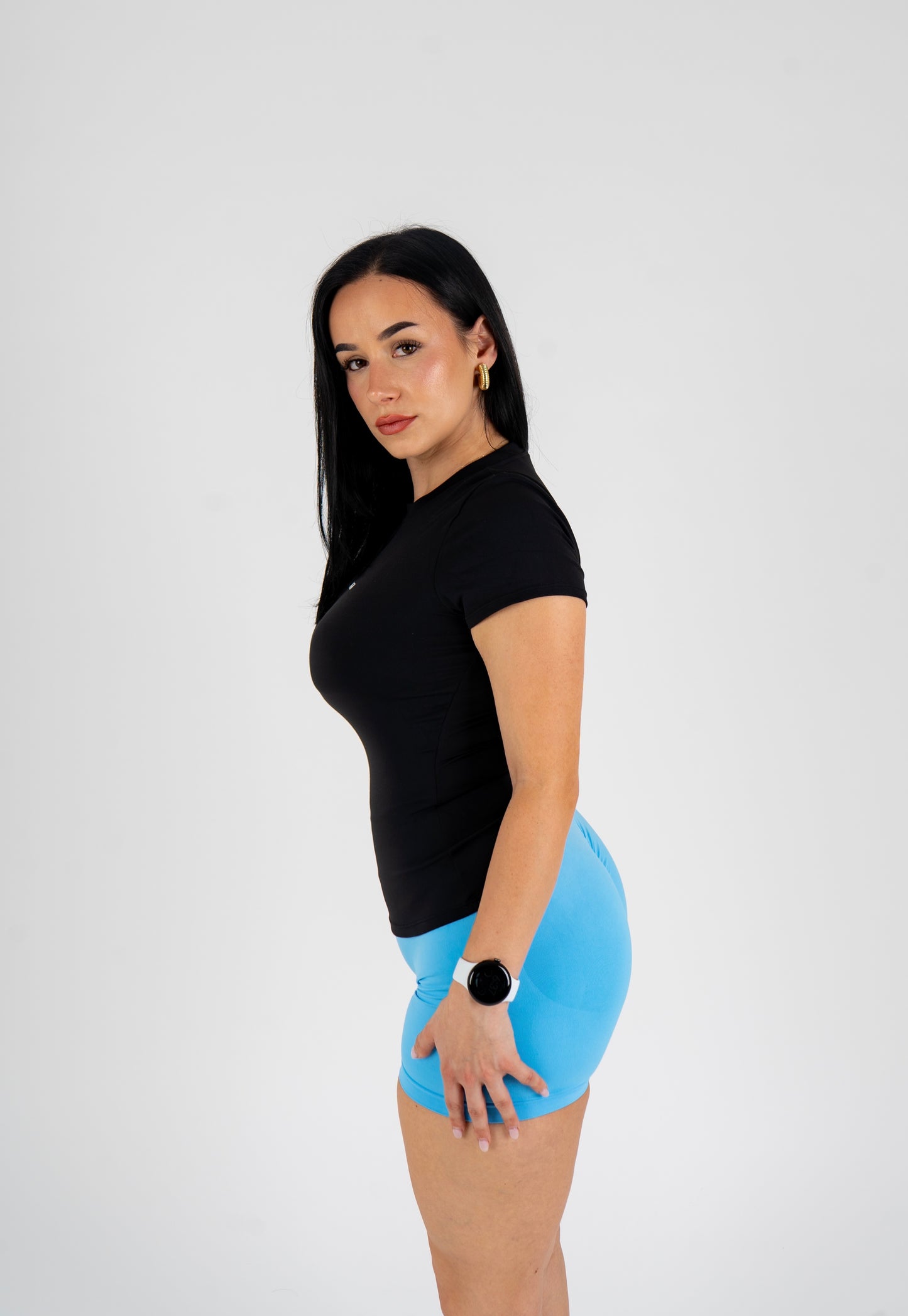 Black Enhance short sleeve top